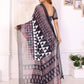 Rajwada Black Cotton Printed Saree For Women