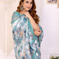Rajwada Off White Cotton Printed Saree For Women