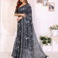 Rajwada Black Cotton Printed Saree For Women