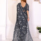 Rajwada Black Cotton Printed Saree For Women
