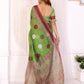 Rajwada Green Cotton Printed Saree For Women