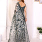 Rajwada Grey Cotton Printed Saree For Women