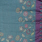 Rajwada Teal Blue Cotton Printed Saree For Women