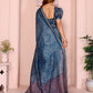 Rajwada Blue Cotton Printed Saree For Women