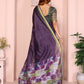 Rajwada Purple Cotton Printed Saree For Women