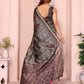 Rajwada Grey Cotton Printed Saree For Women