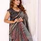 Rajwada Grey Cotton Printed Saree For Women