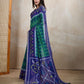 Rajwada Royal Blue Cotton Printed Saree For Women