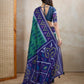 Rajwada Royal Blue Cotton Printed Saree For Women