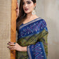 Rajwada Royal Blue Cotton Printed Saree For Women