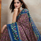 Rajwada Brown Cotton Printed Saree For Women