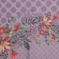 Rajwada Lavender Cotton Linen Printed Saree For Women