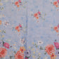 Rajwada Light Blue Cotton Linen Printed Saree For Women