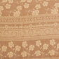 Rajwada  Brown Cotton Linen Printed Saree For Women