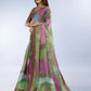 Rajwada Multicolor Cotton Blend Printed Saree For Women