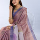 Rajwada Dusty Mauve Cotton Blend Printed Saree For Women