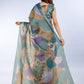 Rajwada Multicolor Cotton Blend Printed Saree For Women