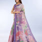 Rajwada Multicolor Cotton Blend Printed Saree For Women