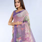 Rajwada Multicolor Cotton Blend Printed Saree For Women