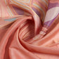 Rajwada Peach Pink Cotton Blend Printed Saree For Women