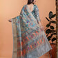 Rajwada Pastel Blue Cotton Blend Printed Saree For Women