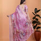 Rajwada Pink Cotton Blend Printed Saree For Women