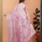 Rajwada Dusty Pink Cotton Blend Printed Saree For Women