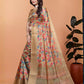 Rajwada Multicolor Cotton Blend Printed Saree For Women