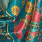 Rajwada Blue Cotton Blend Printed Saree For Women