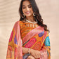 Rajwada Multicolor Cotton Blend Printed Saree For Women