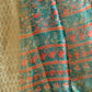 Rajwada Sage Green Cotton Blend Printed Saree For Women
