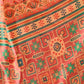 Rajwada Peach Cotton Blend Printed Saree For Women