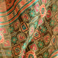 Rajwada Olive And Gold Cotton Blend Printed Saree For Women