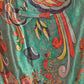 Rajwada Peach And Green Cotton Blend Printed Saree For Women