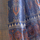 Rajwada Steel Blue Cotton Blend Printed Saree For Women