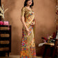 Rajwada Multicolor Cotton Blend Printed Saree For Women