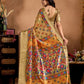 Rajwada Multicolor Cotton Blend Printed Saree For Women