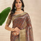 Rajwada Multicolor Cotton Blend Printed Saree For Women