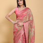 Rajwada Dusty Rose Pink Cotton Printed Saree For Women