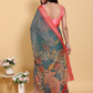 Rajwada Grey Cotton Printed Saree For Women