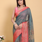Rajwada Grey Cotton Printed Saree For Women