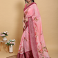 Rajwada Light Pink Cotton Printed Saree For Women