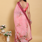 Rajwada Light Pink Cotton Printed Saree For Women