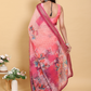 Rajwada Peach Cotton Printed Saree For Women