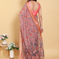 Rajwada Dusty Mauve Cotton Printed Saree For Women