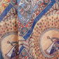 Rajwada Cream And Blue Cotton Printed Saree For Women