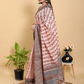 Rajwada Off White Cotton Printed Saree For Women