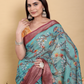 Rajwada Blue Cotton Printed Saree For Women