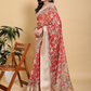 Rajwada Orange Cotton Printed Saree For Women