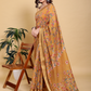 Rajwada Mustard Cotton Printed Saree For Women